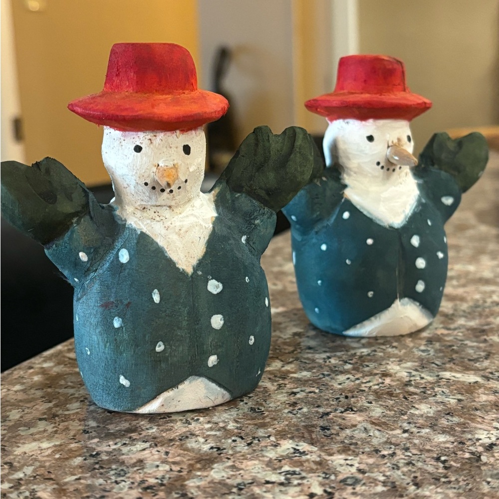 Vintage snowman ornaments/ decor
